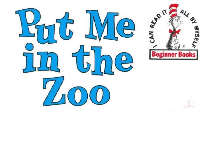 《Put Me in the Zoo》英文绘本mp3音频资源免费下载