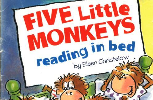 《Five Little Monkeys Reading in Bed》英文绘本pdf资源免费下载