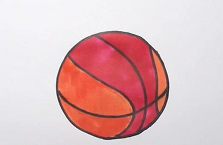 篮球怎么画简笔画步骤