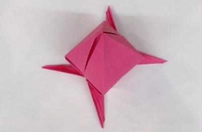 手工折纸桃子的折法图解