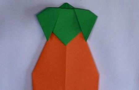 茄子折纸制作教程