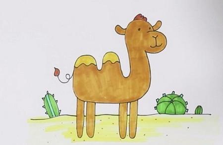 骆驼怎么画简笔画步骤