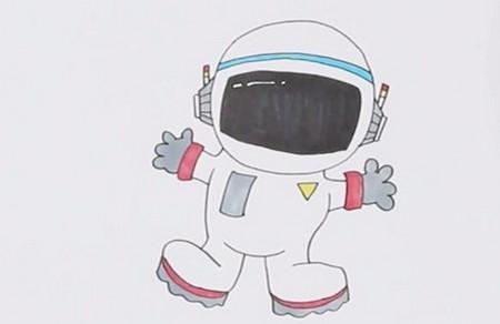 怎么画太空人简笔画
