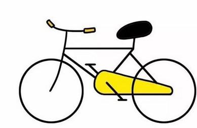 如何画自行车简笔画步骤