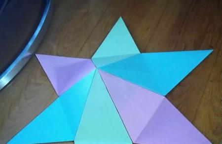 折纸六角星的折法图片