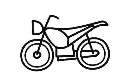 摩托车怎么画简笔画简单