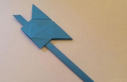 斧头折纸的制作方法
