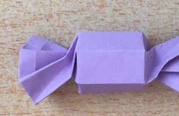 糖果折纸步骤图解法