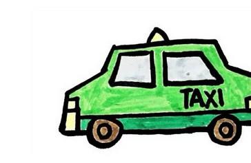 出租车简笔画怎么画