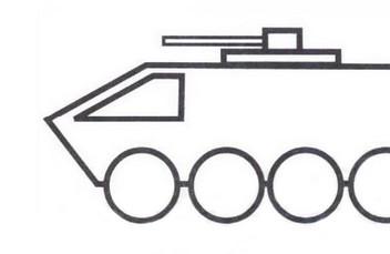 装甲车简笔画步骤图