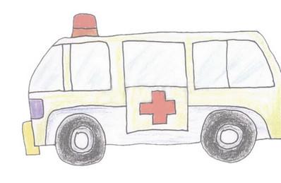 救护车怎么画简笔画步骤