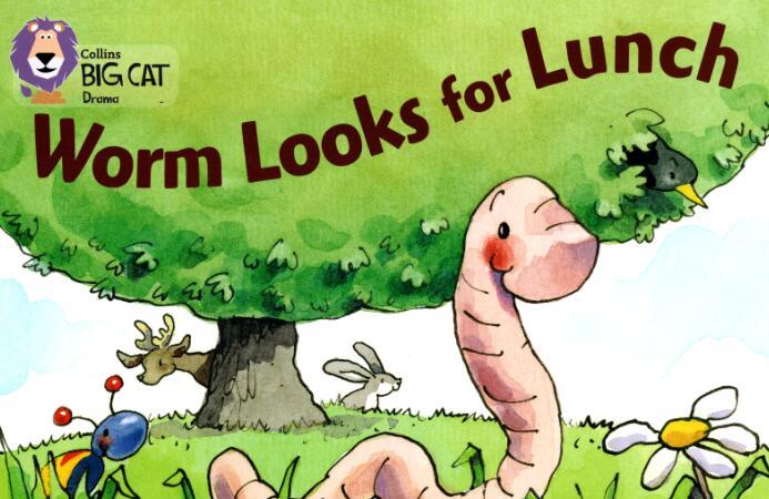 《Worm Looks for Lunch》大猫分级绘本pdf资源免费下载