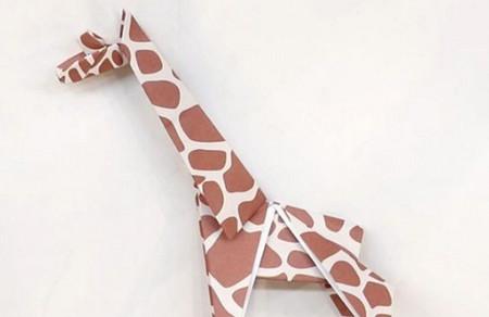 长颈鹿折纸简单图解法