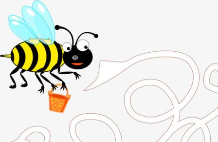 小蜜蜂与花儿的童话故事