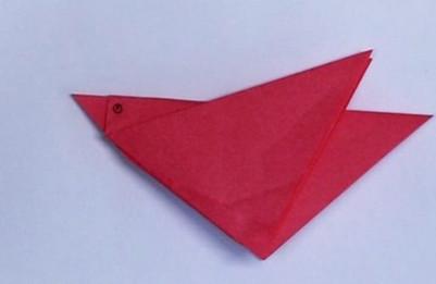 手工折纸小鸟简单折法图解