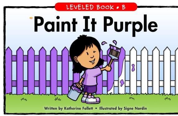《Paint It Purple》RAZ分级儿童绘本pdf资源免费下载