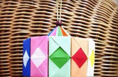 折纸灯笼立体简单做法