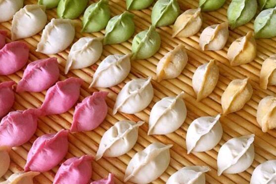 彩色饺子皮是用哪些蔬菜做的