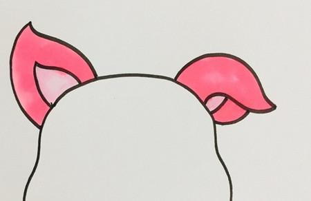 猪耳朵简笔画怎么画