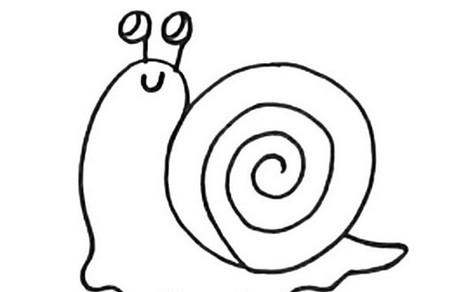 蜗牛怎么画简笔画步骤