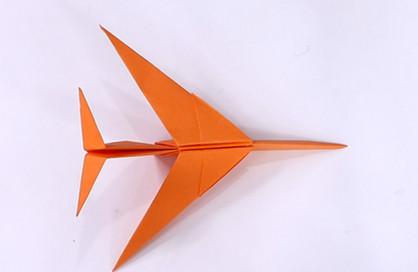手工折纸⊙飞机的步骤图解