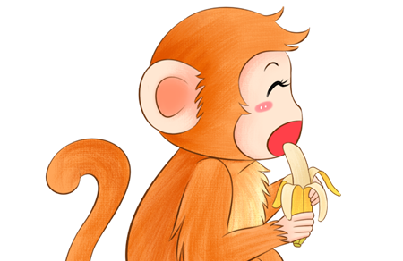 故事小猴子摘玉米