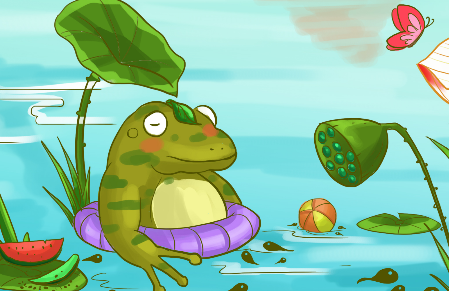 小青蛙讲故事