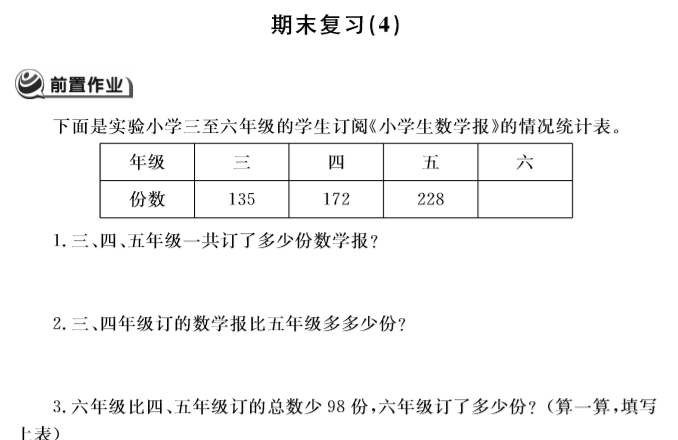 2020年苏教版二年级下册数学期末测试卷十二电子版免费下载