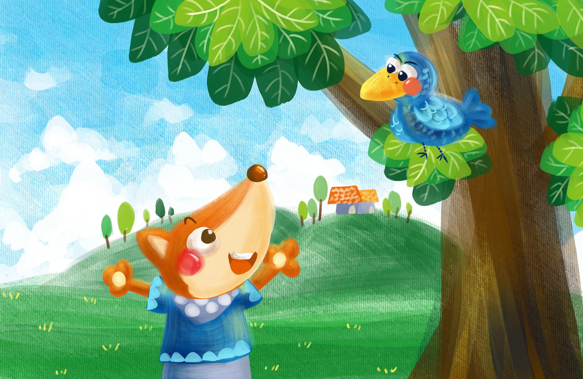 乌鸦与狐狸续写故事500字