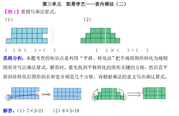 二年级数学凯蒂学艺:表内乘法（二）检测题解析电子版免费下载