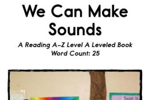 《We Can Make Sounds》英语绘本电子版pdf资源下载