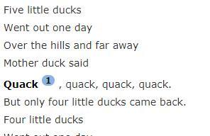 Five little ducks儿童英语歌曲MP3音频免费下载