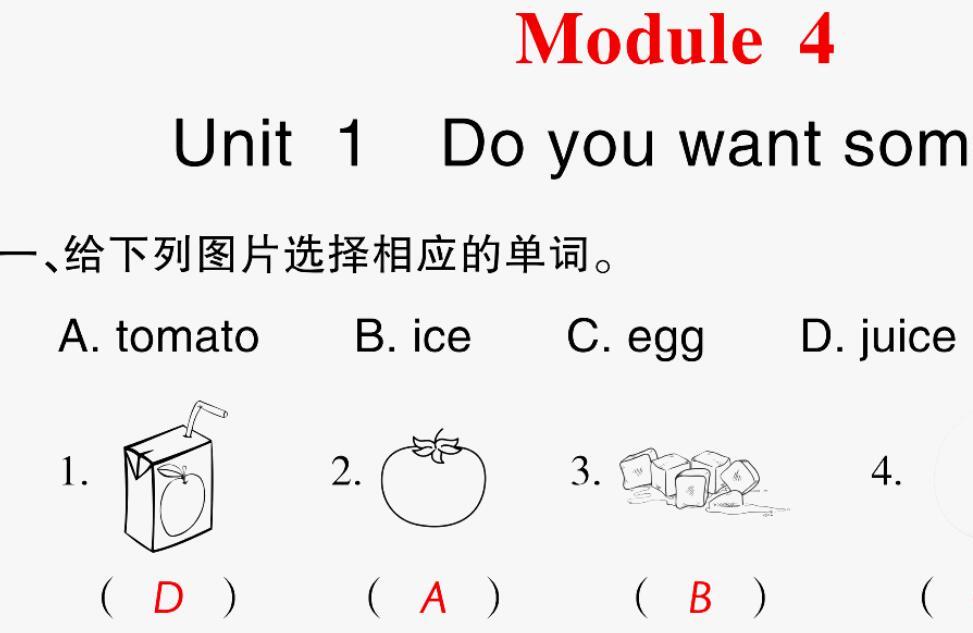 2021秋四年级英语上册Module 4 Unit 1 Do you want some rice习题课件PPT免费下载