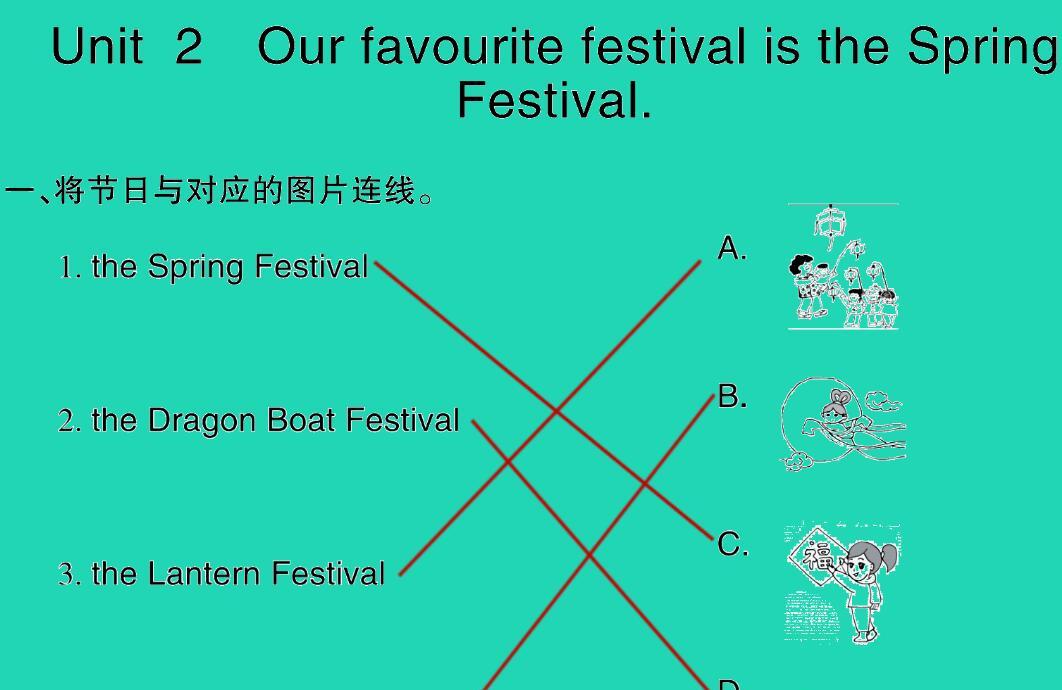 2021秋六年级英语上册Module 4 Unit 2 Our favourite festival is the Spring Festival习题课件PPT