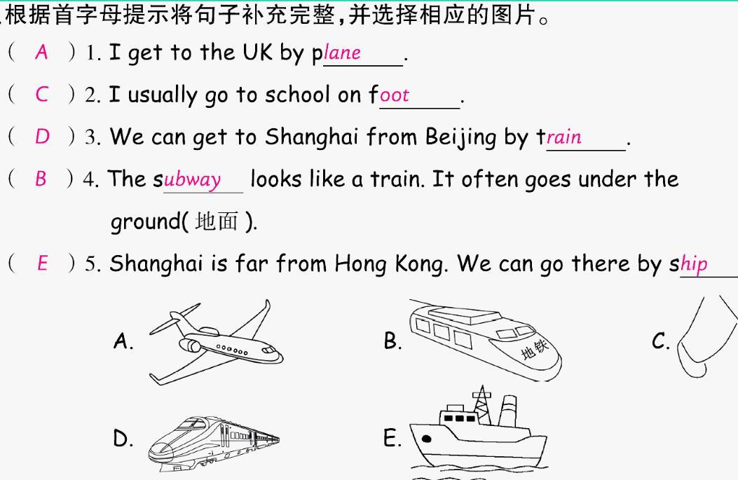 2021秋六年级英语上册Unit 2 Ways to go to school A Let's learn Write and say课件PPT免费下载