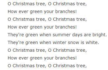 O Christmas Tree儿童节日歌曲背单词MP3音频免费下载