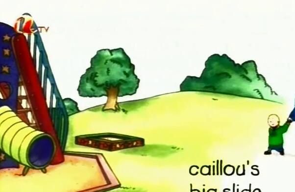 《Caillou(卡由)》E10 Caillou's Big Slide动画视频免费下载