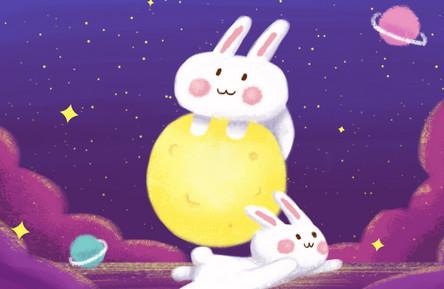 白兔和月亮的寓言故事