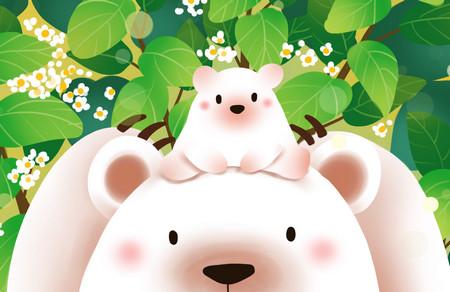 小白熊和小野猪的友谊故事